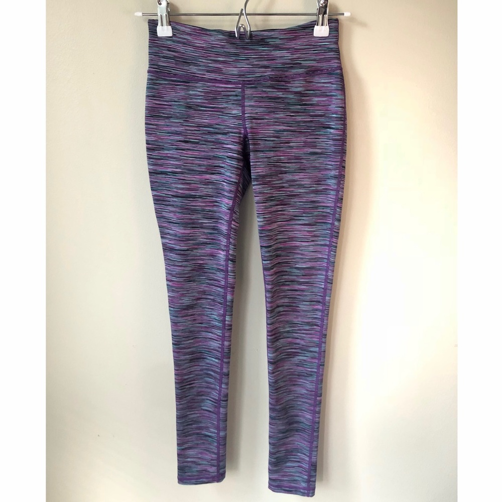 Ideology • XS • Purple Striped Leggings